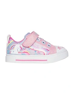 Twinkle Toes Spark Whimsical Shimmer Infant Sneakers in Pink