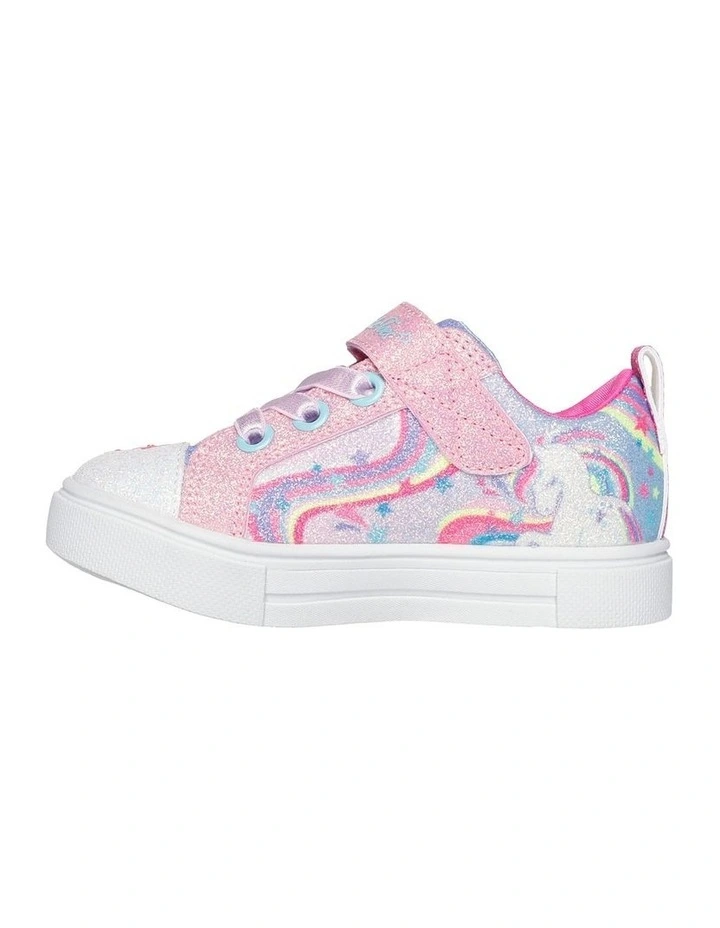 Twinkle Toes Spark Whimsical Shimmer Infant Sneakers in Pink image 2
