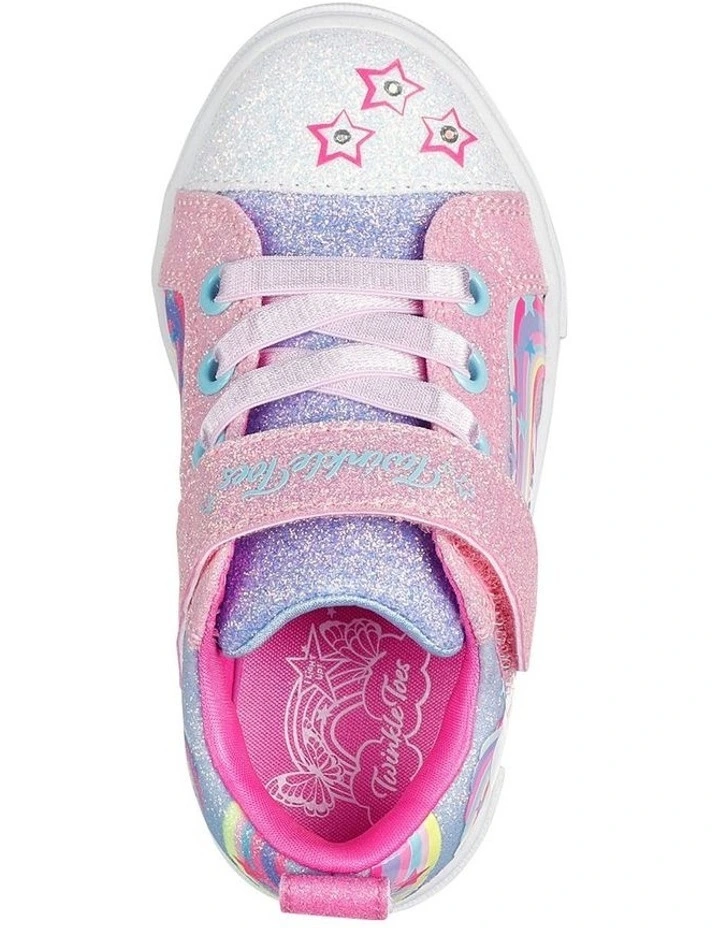 Twinkle Toes Spark Whimsical Shimmer Infant Sneakers in Pink image 3