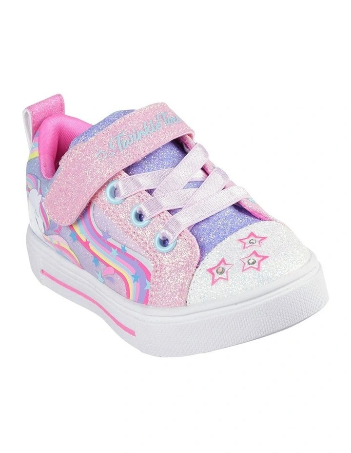 Twinkle Toes Spark Whimsical Shimmer Infant Sneakers in Pink image 4