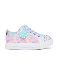 Twinkle Toes Sparks Underwater Magic Sneakers in White