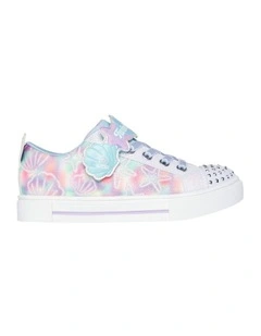 Twinkle Toes Sparks Underwater Magic Youth Sneakers in White
