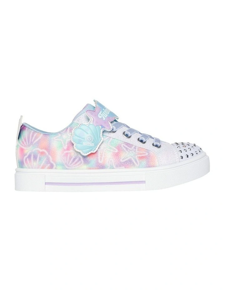 Twinkle Toes Sparks Underwater Magic Youth Sneakers in White image 1
