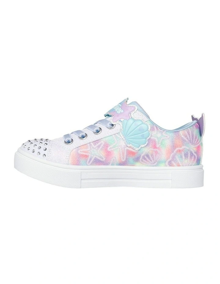 Twinkle Toes Sparks Underwater Magic Youth Sneakers in White image 2