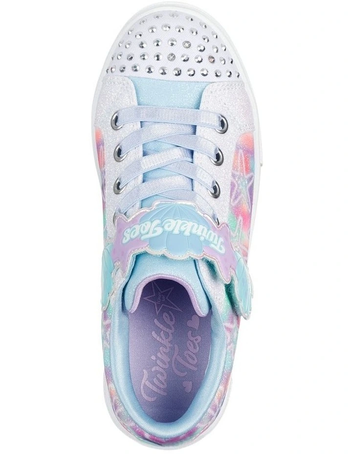 Twinkle Toes Sparks Underwater Magic Youth Sneakers in White image 3