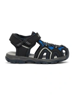 Hayden Sandals in Black/Blue