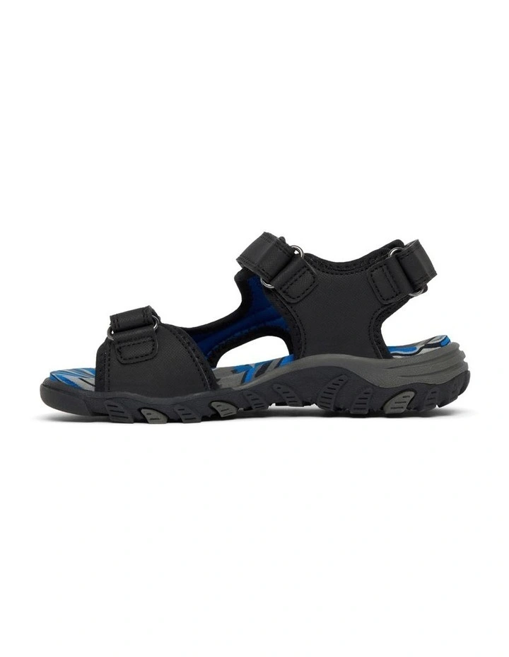 Hugh Sandals in Black/Blue image 2