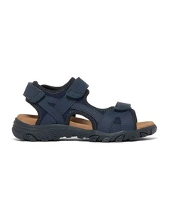 Hugh Sandals in Navy
