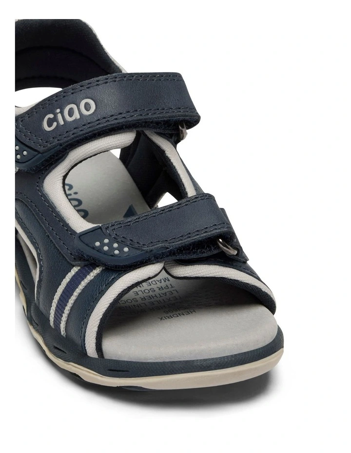 Hendrix Sandals in Navy/Grey image 4