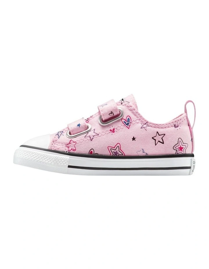 Chuck Taylor All Star 2V Doodles Infant Sneakers in Light Pink image 2
