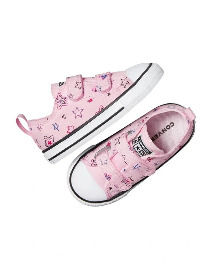 Chuck Taylor All Star 2V Doodles Infant Sneakers in Light Pink image 3