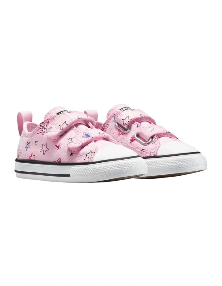 Chuck Taylor All Star 2V Doodles Infant Sneakers in Light Pink image 4