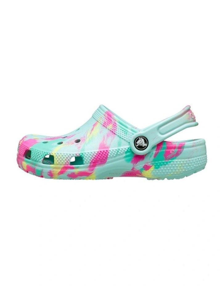 Classic Marbled Clog Infant Beach Sandals in Aquamarine image 2