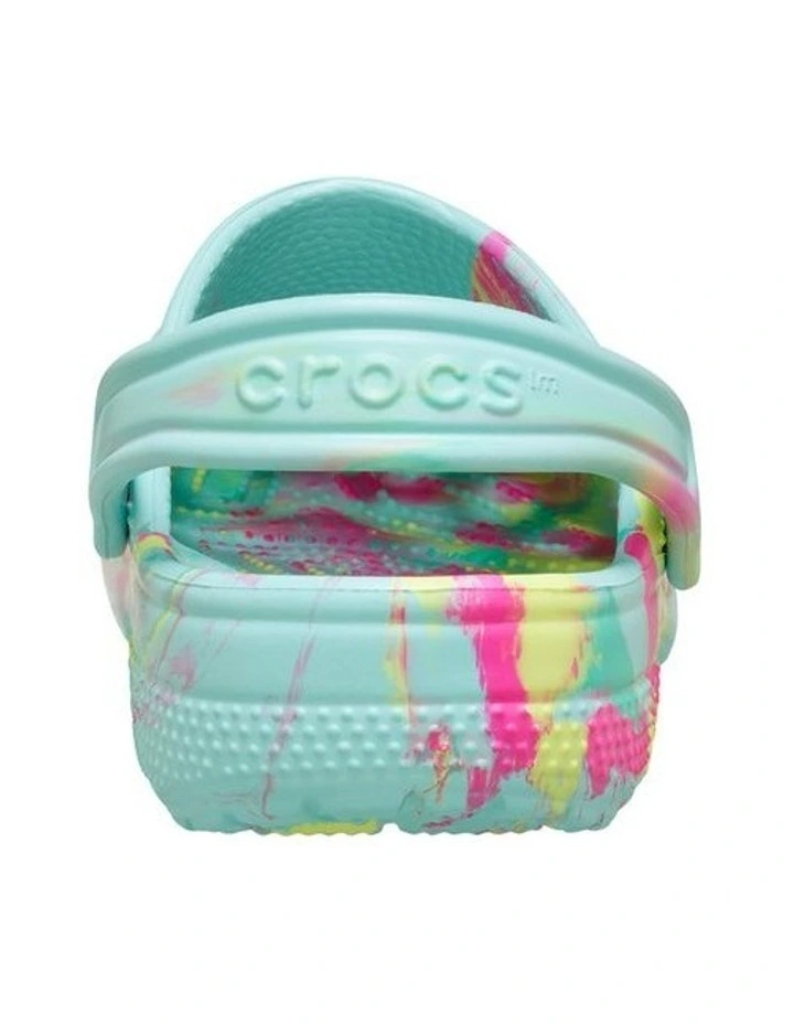 Classic Marbled Clog Infant Beach Sandals in Aquamarine image 5