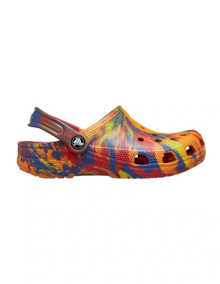 Classic Marbled Clog Infant Beach Sandals in Orange image 1