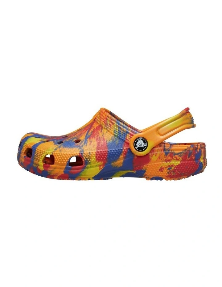 Classic Marbled Clog Infant Beach Sandals in Orange image 2