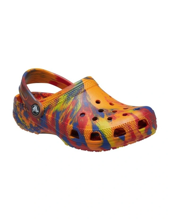 Classic Marbled Clog Infant Beach Sandals in Orange image 4