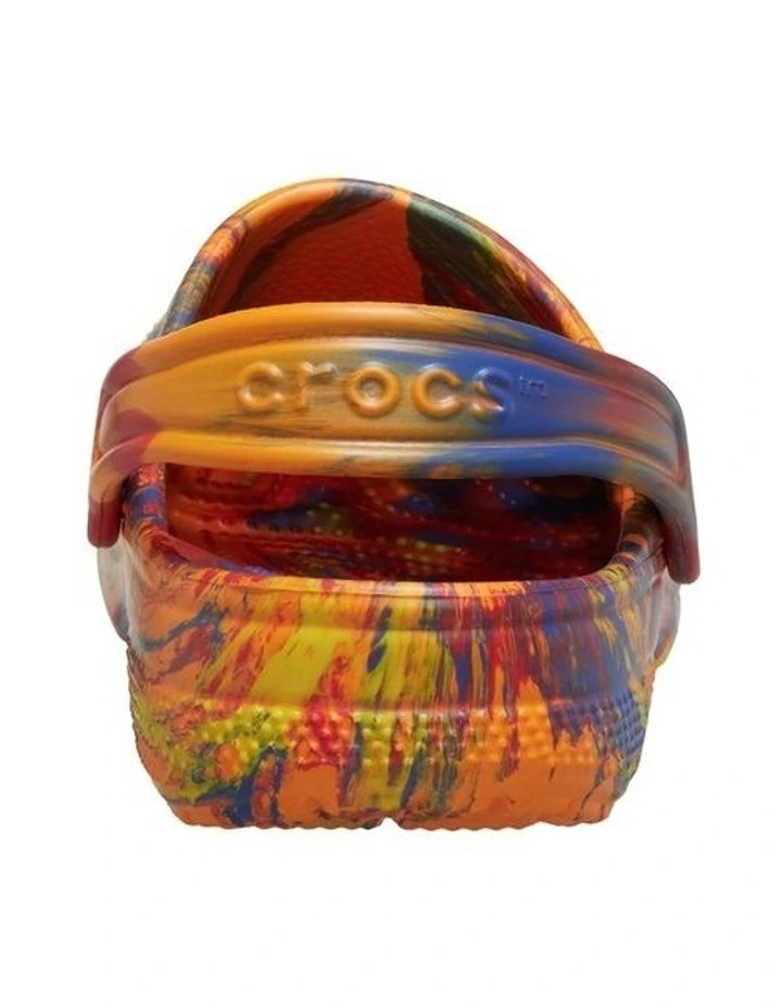 Classic Marbled Clog Infant Beach Sandals in Orange image 5