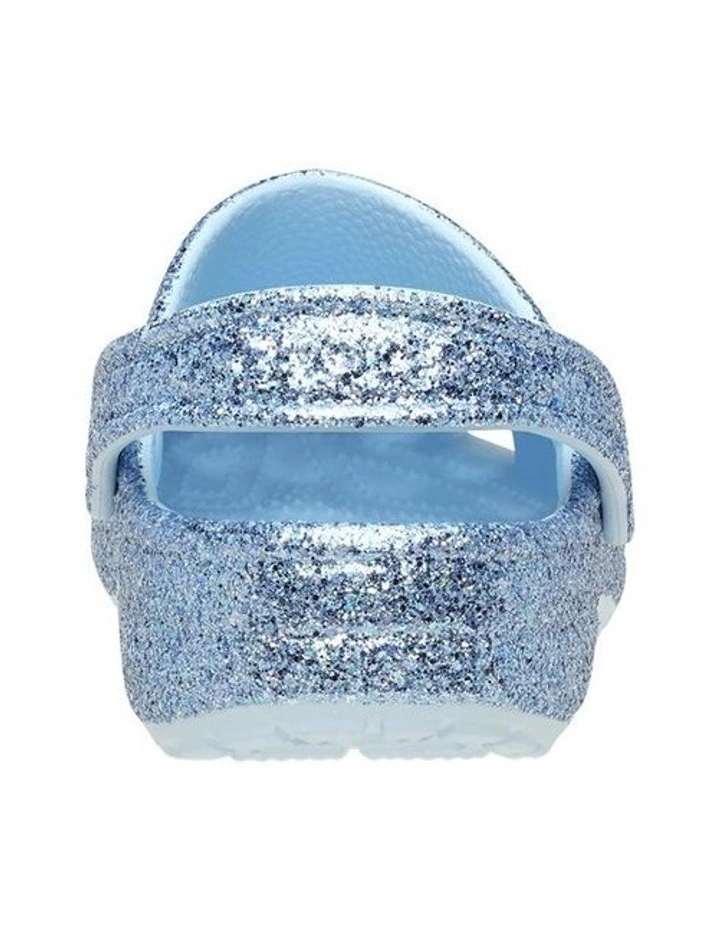 Classic Chunky Glitter Clog Infant Beach Sandals in Blue image 5