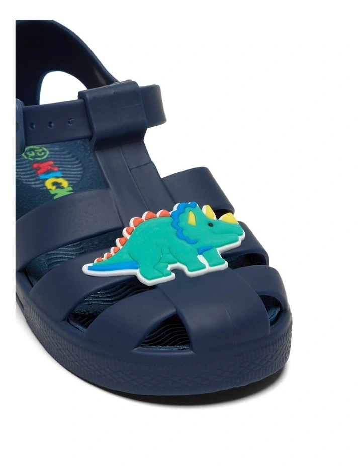 Kam Roar Jellies Beach Sandals in Navy Multi image 4