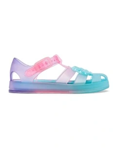 Kam Shell Jellies Beach Sandals in Turquoise