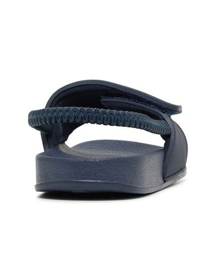 Kanon Smile Slide Beach Sandals in Navy/Multi image 3
