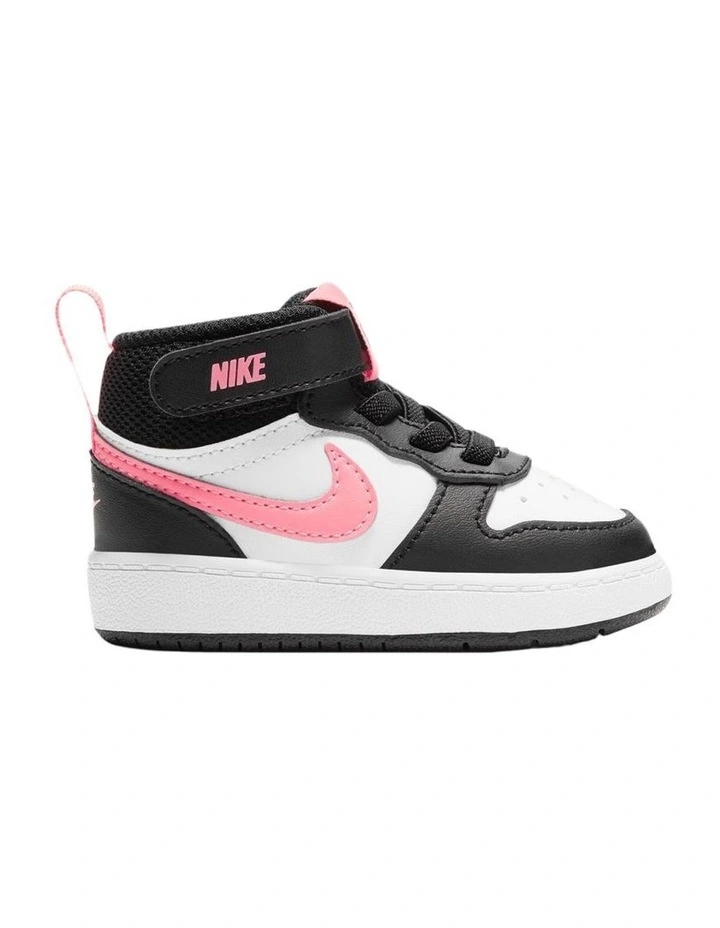 Court Borough Mid 2 Infant Sneakers In Blk/White image 1