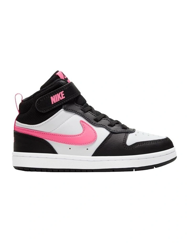 Court Borough Mid 2 Pre-School Sneakers In Blk/White image 1