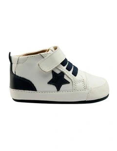 Platinum Bub Prewalker Shoes in White
