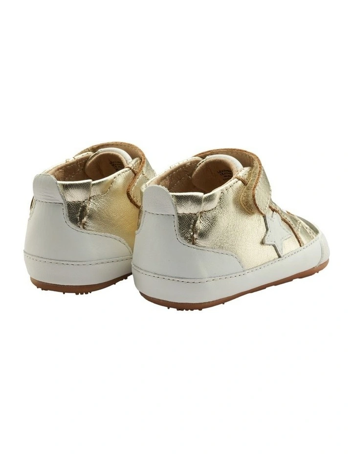 Platinum Bub Prewalker Shoes in Gold image 3
