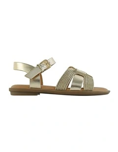 Halsey Sandals in Gold