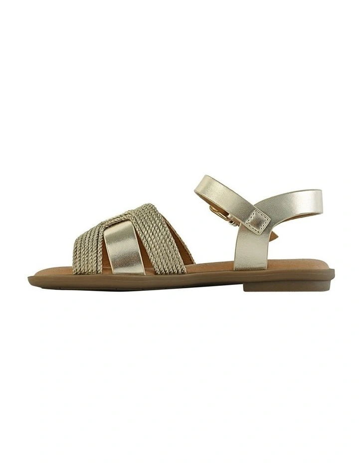 Halsey Sandals in Gold image 2