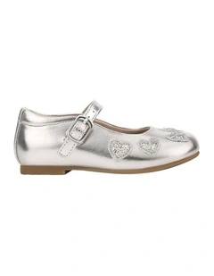 Arden Junior Shoes in Silver