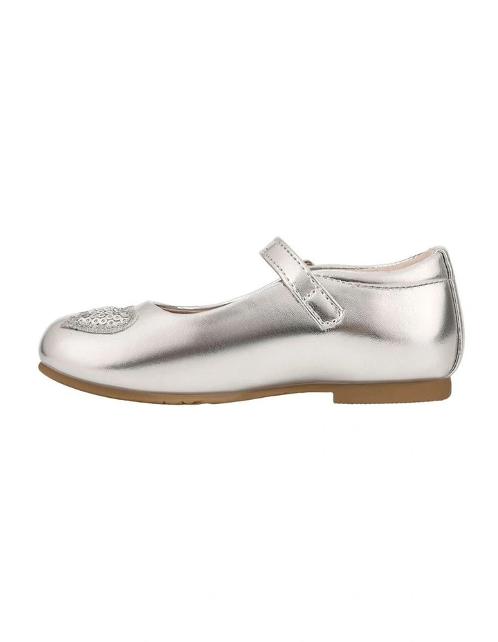 Arden Junior Shoes in Silver image 2