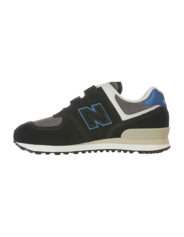 574 V1 Self-Fastening Strap Pre-School Sneakers In Black image 3
