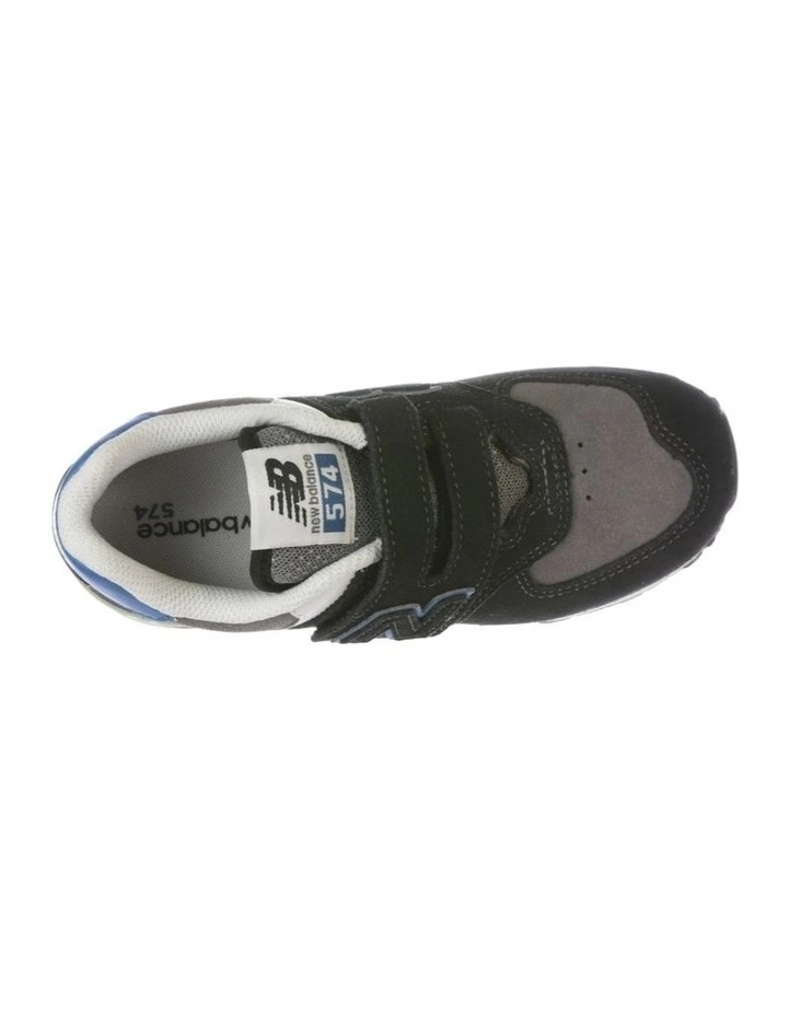 574 V1 Self-Fastening Strap Pre-School Sneakers In Black image 4