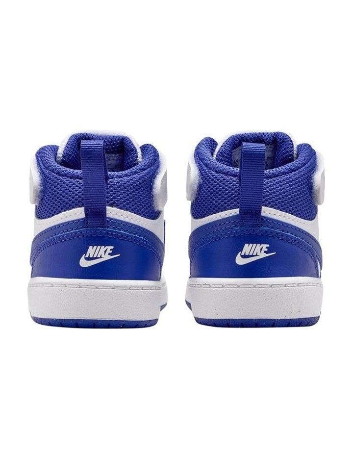 Court Borough Mid 2 Infant Sneakers in White image 6