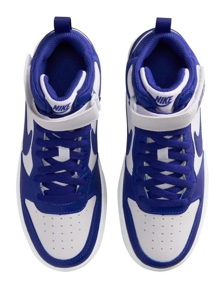 Court Borough Mid 2 Grade School Sneakers in White image 3