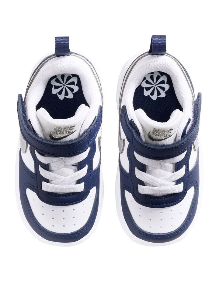 Court Borough Low Recraft Infant Sneakers in White image 3