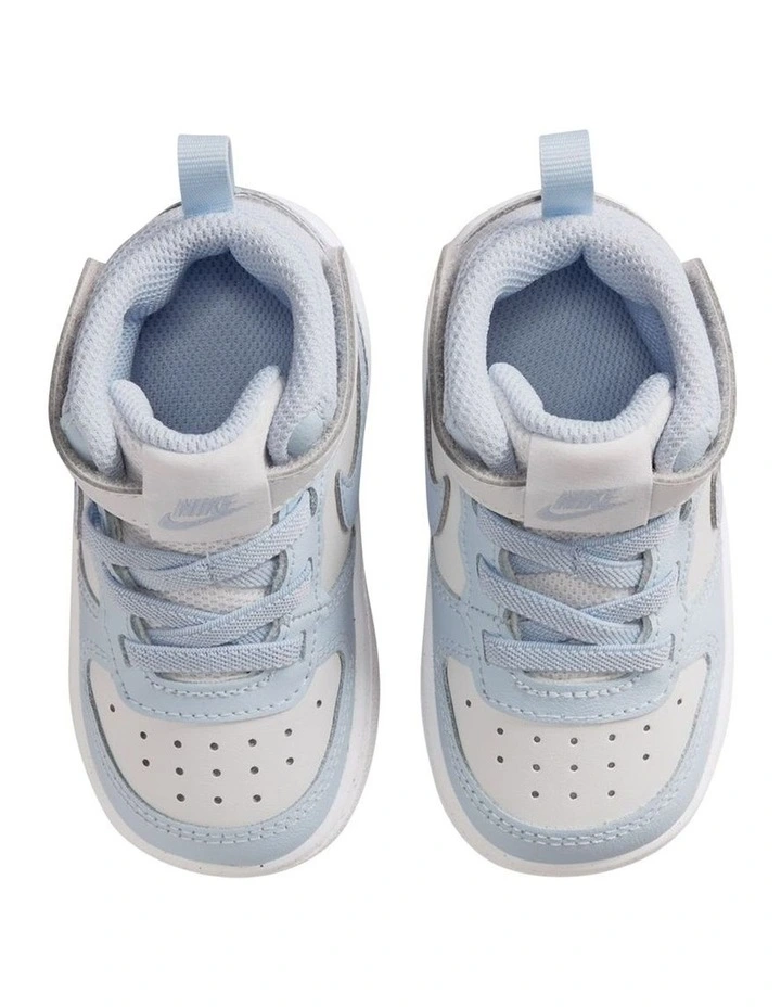 Court Borough Mid 2 Infant Sneakers in Dusty Blue image 3