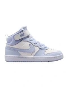 Court Borough Mid 2 Pre-School Sneakers in Dusty Blue