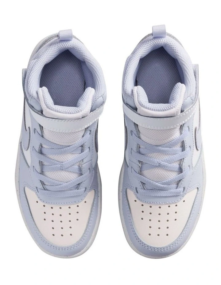 Court Borough Mid 2 Pre-School Sneakers in Dusty Blue image 3