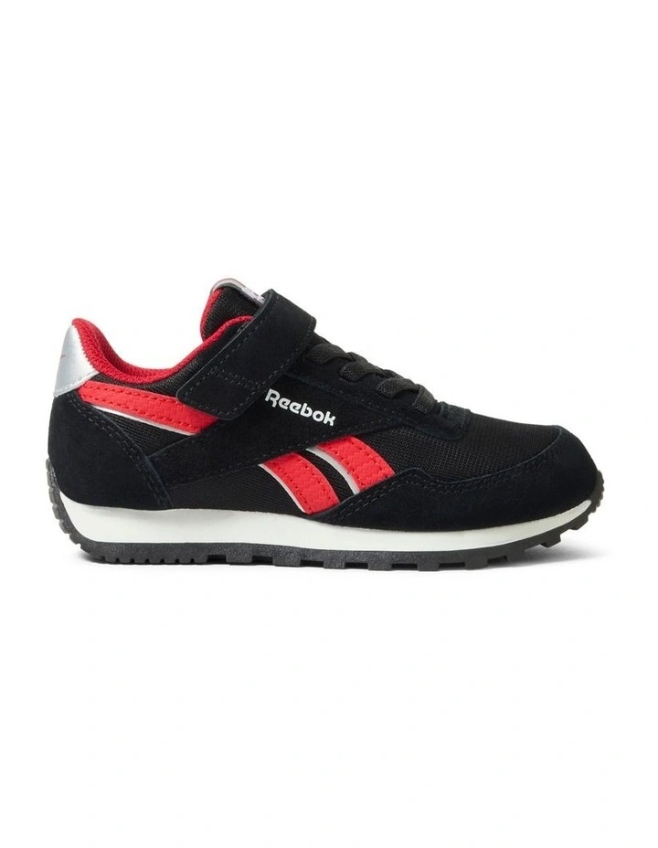 Reebok Glide Low Elastic & Top Strap Sneakers In Black image 1