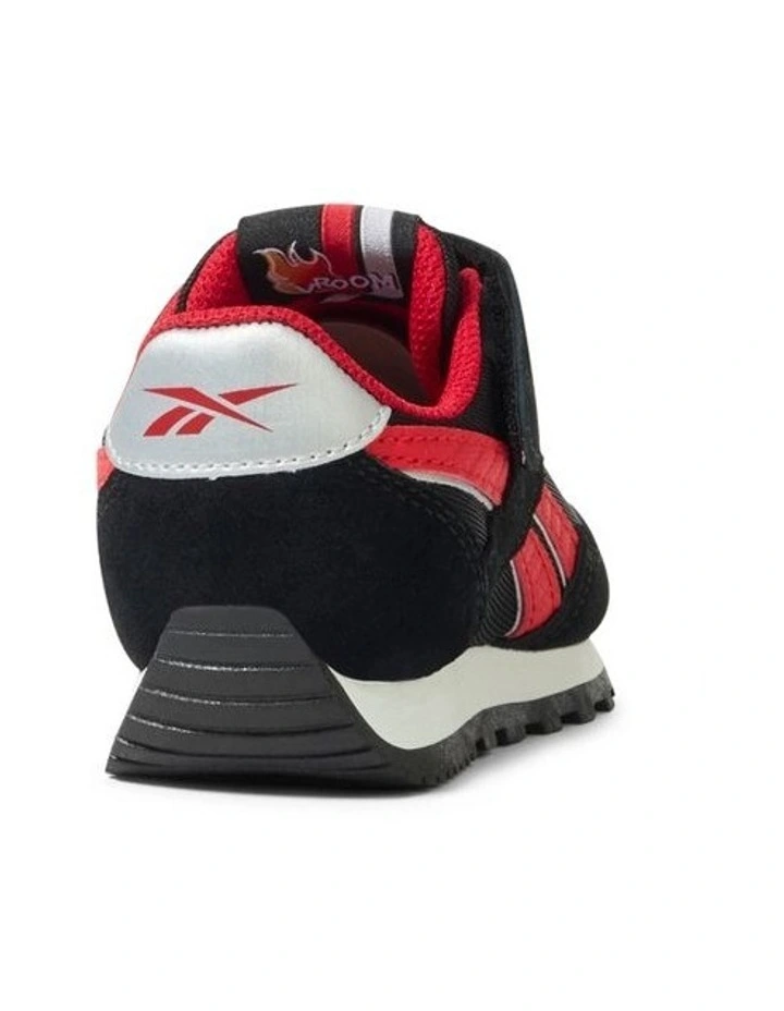 Reebok Glide Low Elastic & Top Strap Sneakers In Black image 3