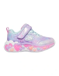 Eternal Heart Lights Sneakers in Lavender