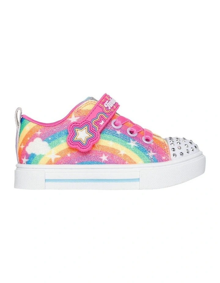 Twinkle Toes Sparks Rainbow Sneakers in Multi image 1