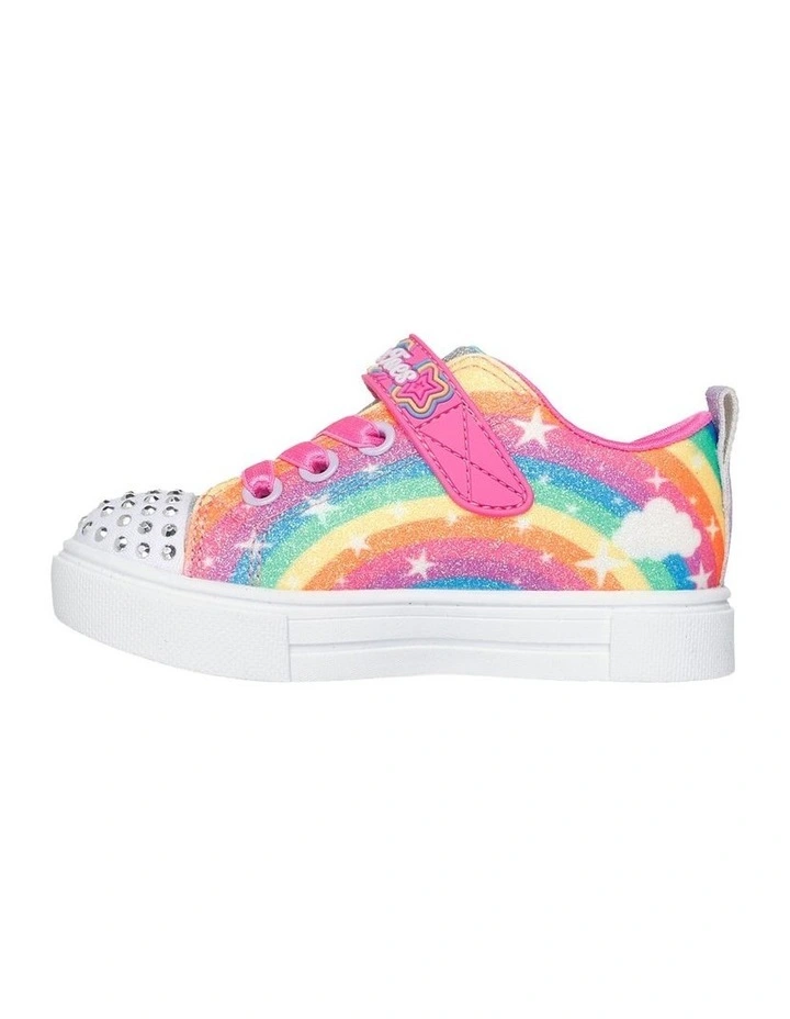 Twinkle Toes Sparks Rainbow Sneakers in Multi image 2