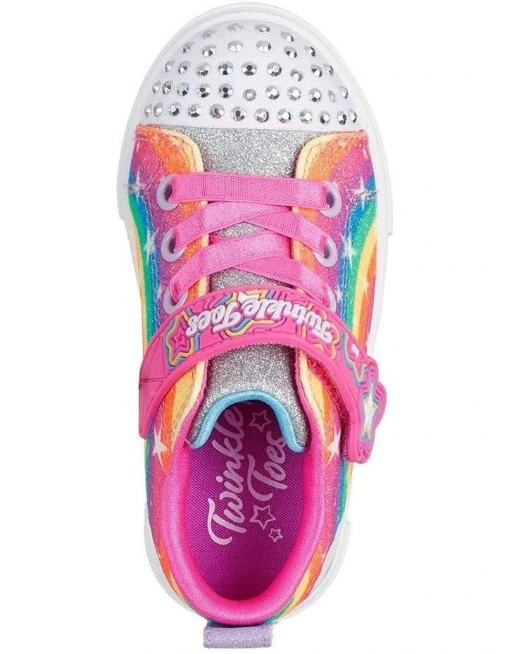 Twinkle Toes Sparks Rainbow Sneakers in Multi image 3