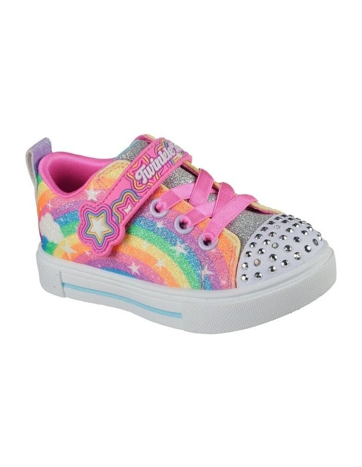 Twinkle Toes Sparks Rainbow Sneakers in Multi image 4