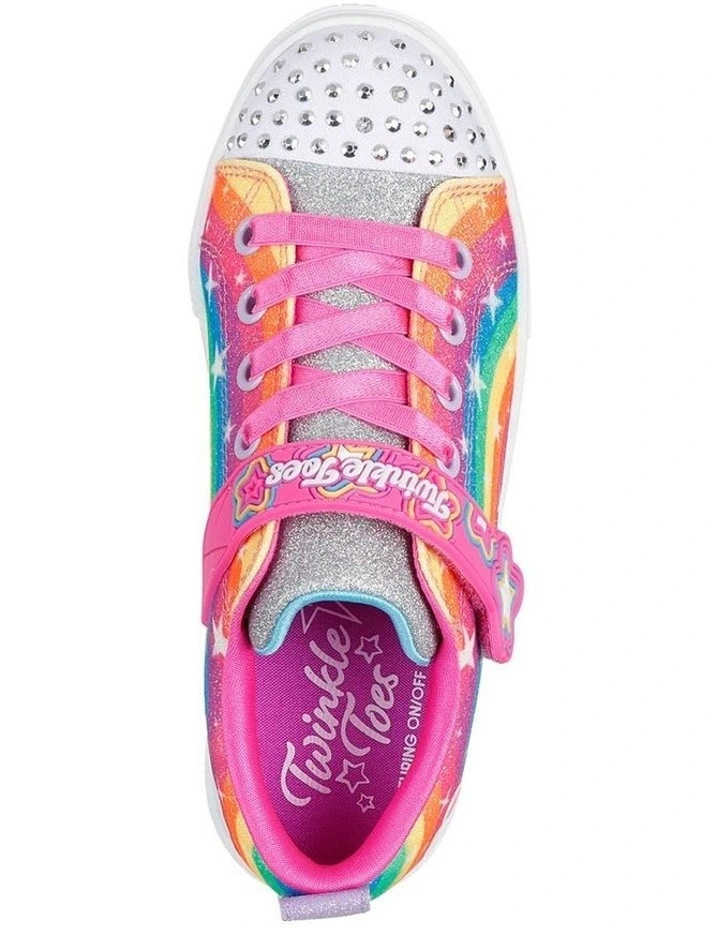 Twinkle Toes Sparks Rainbow Sneakers in Multi image 3
